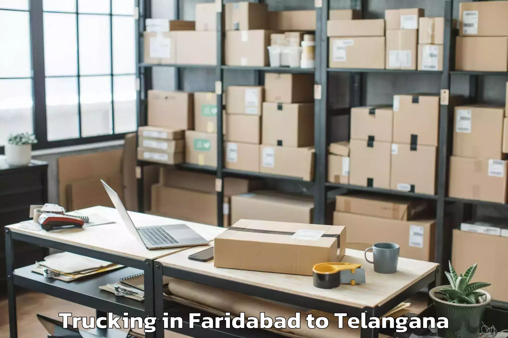 Leading Faridabad to Husnabad Trucking Provider